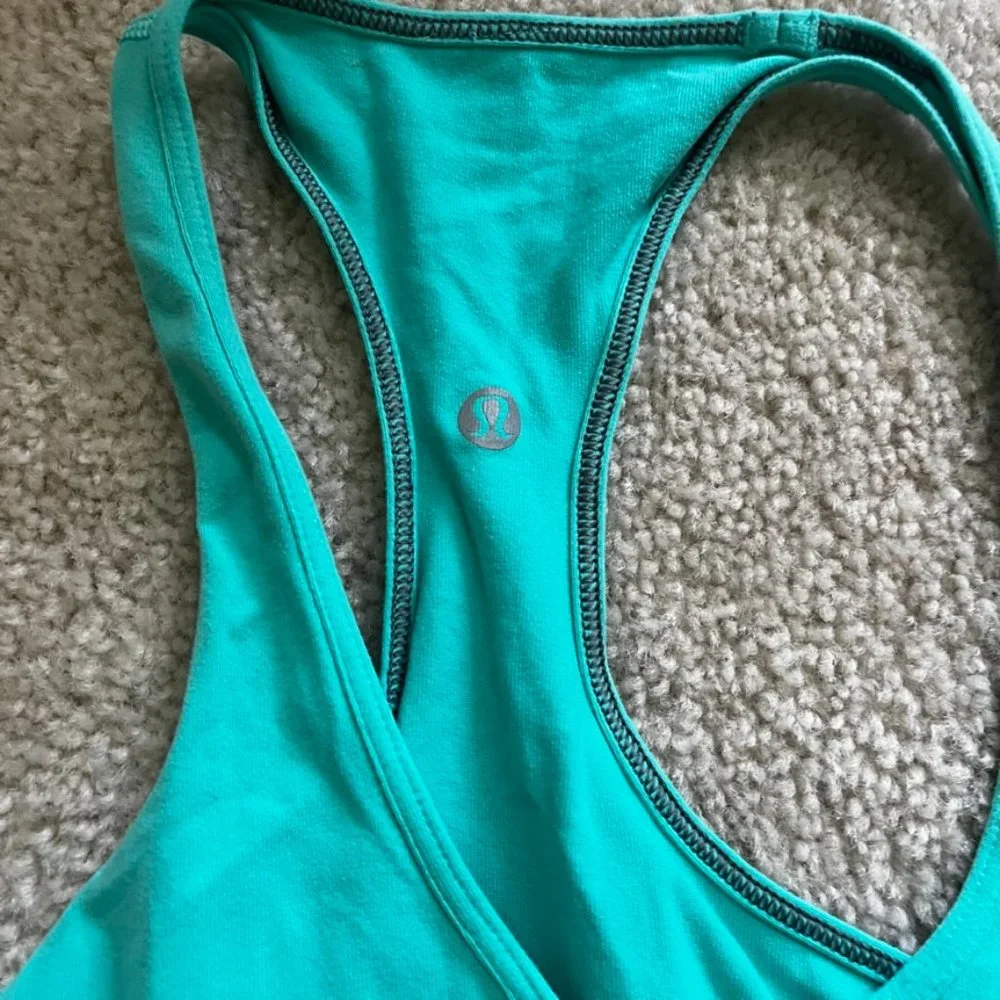 Lululemon Teal Cool Racerback - Picture 3 of 3
